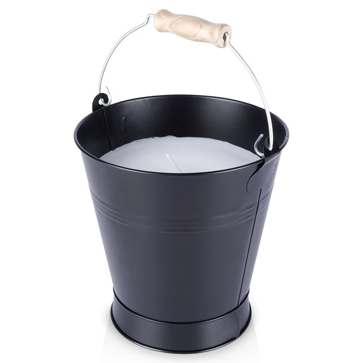 Ароматна свещ VILDE, метален дизайн, интензивен аромат на лимон, 17x16x18 см