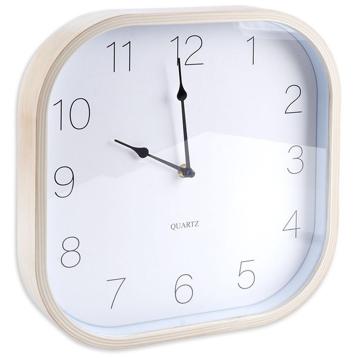 Falióra, Vilde, 30cm, Kvarc, Bézs/Fehér