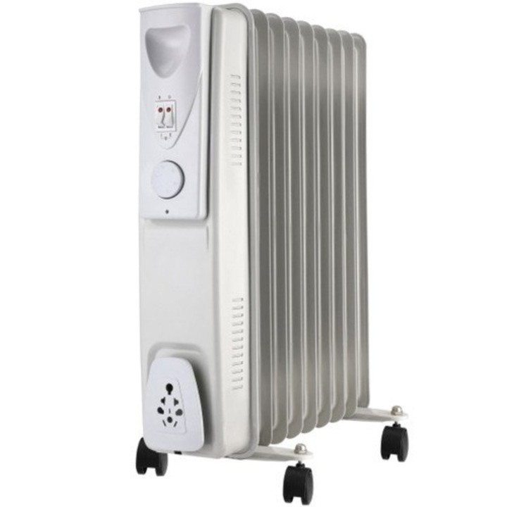 Radiator de ulei, Iso Trade, 2000W, Alb