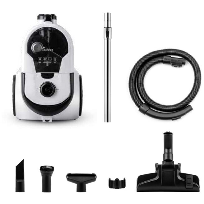 Aspirator fara sac, Midea, 3 L, 600 W, Gri