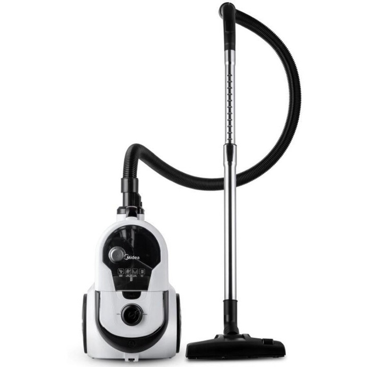 Aspirator fara sac, Midea, 3 L, 600 W, Gri