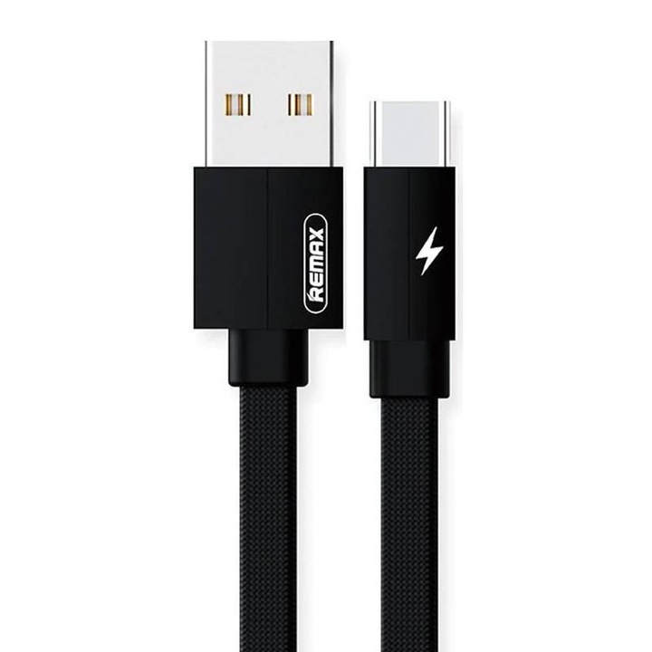 Cablu de date, Remax, USB-C, 2 m, Negru