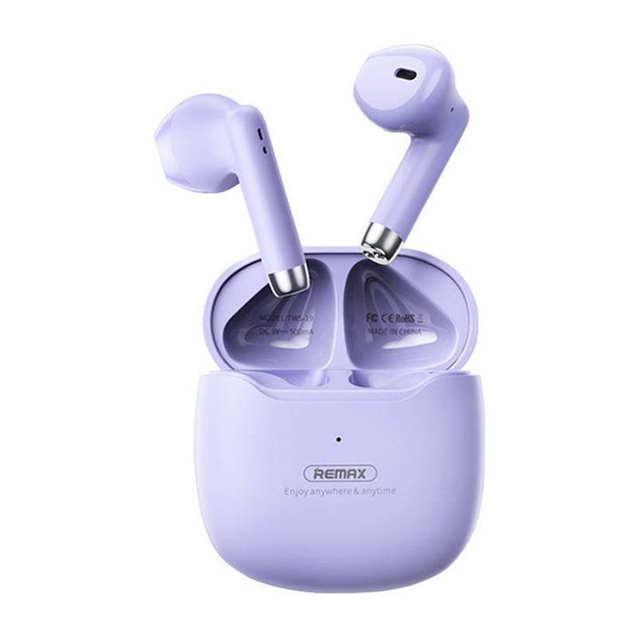 Casti Edifier, wireless, intraauriculare - butoni, pentru smartphone, microfon pe casca, conectare prin Bluetooth 5.3, IP54, USB-C, negru