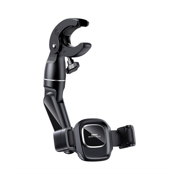 Remax rm-c67 autós tartó, visszapillantó tükörre, állítható, 53-90mm széles, fekete