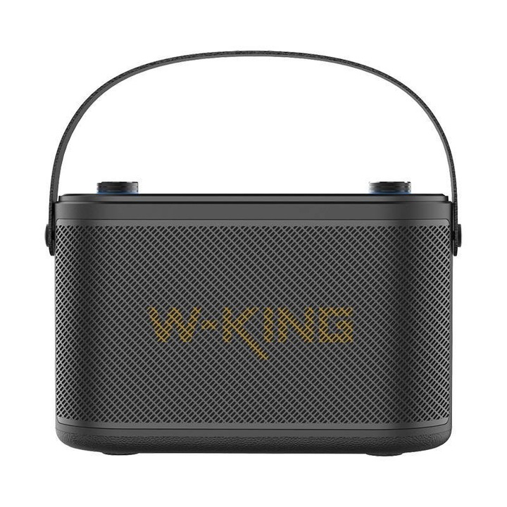Boxa wireless, W-KING, 37.44 x 14.85 x 25.18 cm, 120 W, Bluetooth, 22500 mAh, Negru