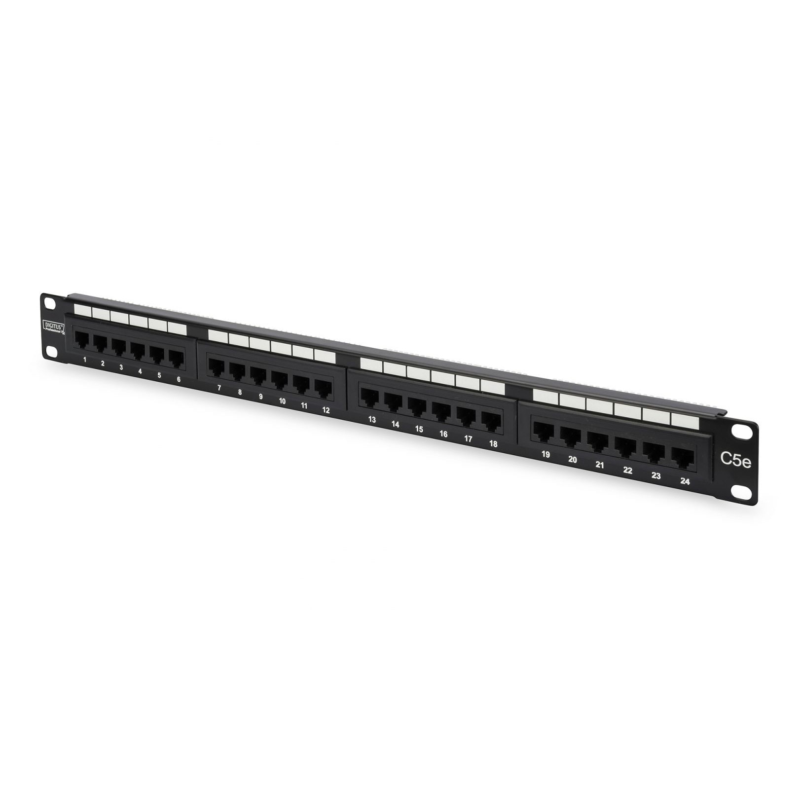 Panou de corectie, Digitus, 24 porturi, 4U, Negru - eMAG.ro