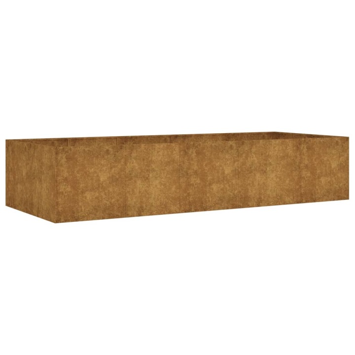 Strat inaltat de gradina vidaXL, 200x80x40 cm, otel corten 14.05 kg 824533