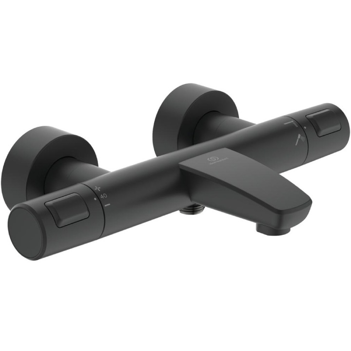 Термостатен смесител Ideal Standard Ceratherm T25, A7544XG, вана-душ, Silk Black колекция