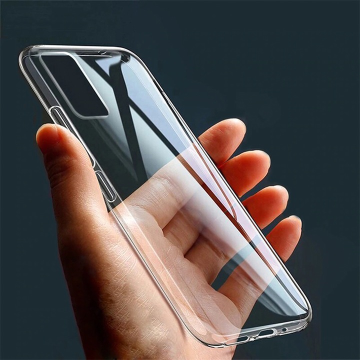 Прозрачен калъф, съвместим със Samsung Galaxy Xcover Pro, пълна защита, против изпускане, диамантен дизайн, тънък калъф, гъвкав TPU силикон, прозрачен