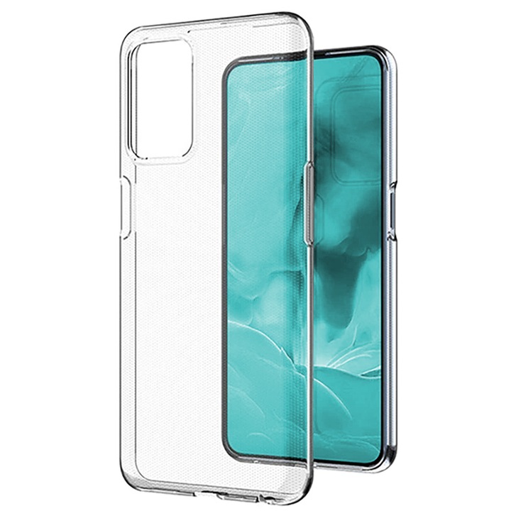 Прозрачен калъф, съвместим с OnePlus Nord CE 3 Lite, пълна защита, против изпускане, диамантен дизайн, тънък калъф, гъвкав TPU силикон, прозрачен