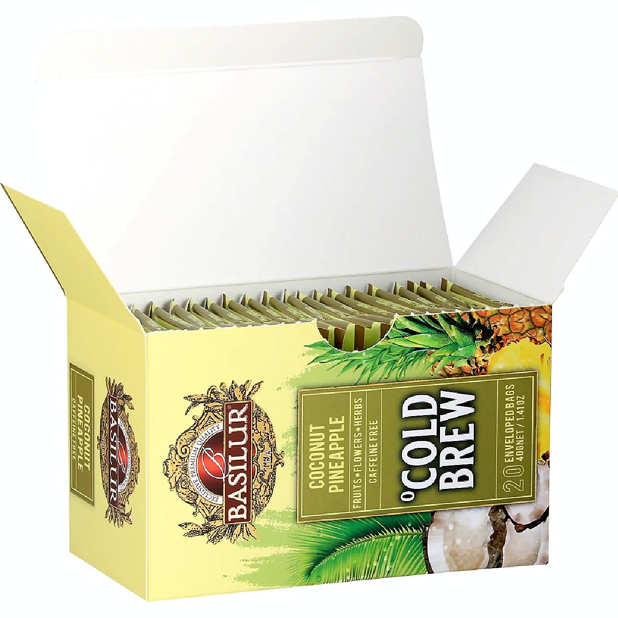Ceai Rece Cold Brew Din Fructe Flori Si Plante Cocos Ananas Fara 