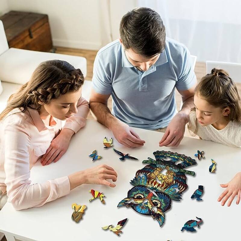 Puzzle in legno per adulti e bambini, 200 pezzi, puzzle a forma unica per bambini dai 12 anni in su, decorazione per la casa