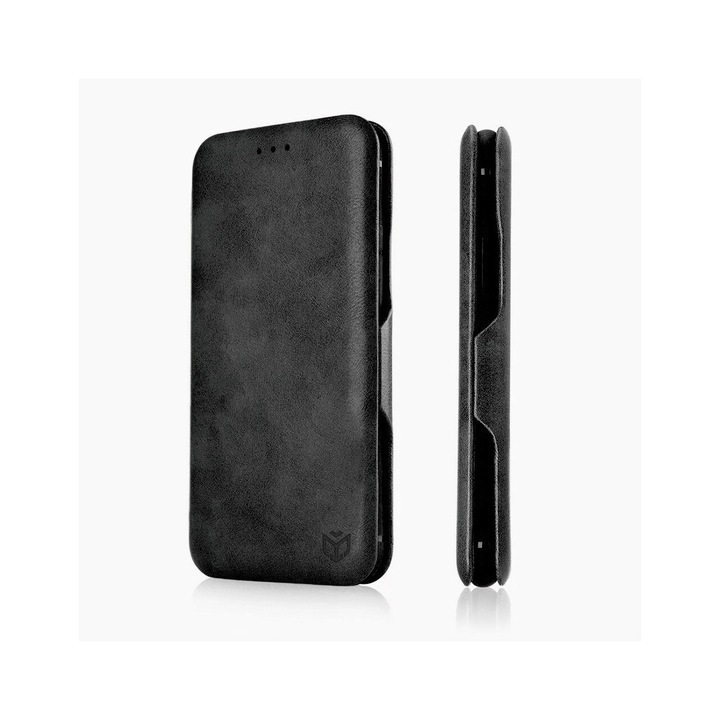 Husa pentru Samsung Galaxy A12 / A12 Nacho - Techsuit Safe Wallet Plus - Black