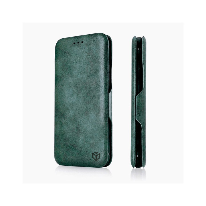 Кейс за Motorola Moto G04 - Techsuit Safe Wallet Plus - Зелен