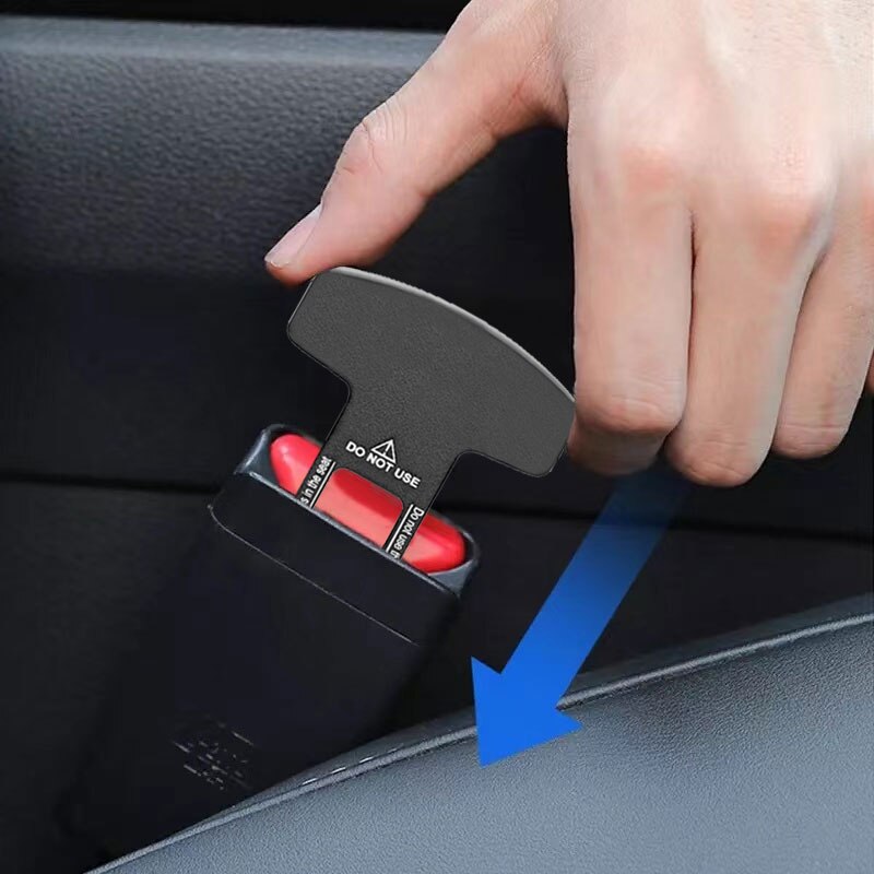 Set cleme anulare sunet pentru centura de siguranta auto, negru, 2 buc ...