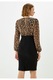 Rochie Rinascimento CFC0111866003, Negru/Animal print