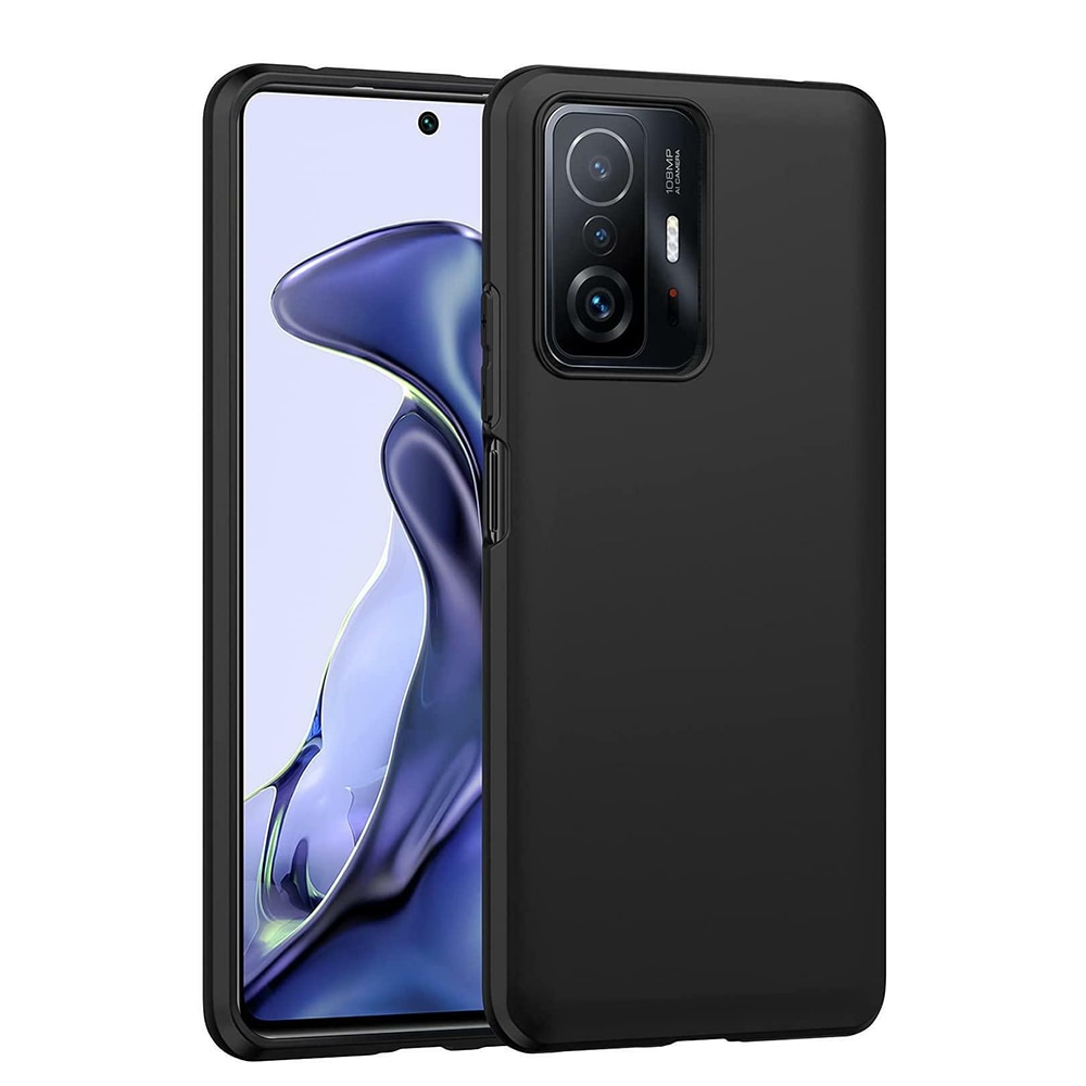 Husa Silicon TPU G-Tech Liquid, Compatibil cu Xiaomi 11T 5G / 11T Pro 5G, din silicon, Negru