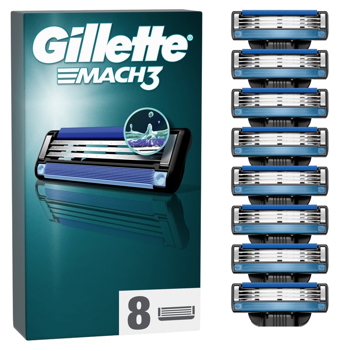 Gillette Mach3 Férfi borotvabetét, 8 db