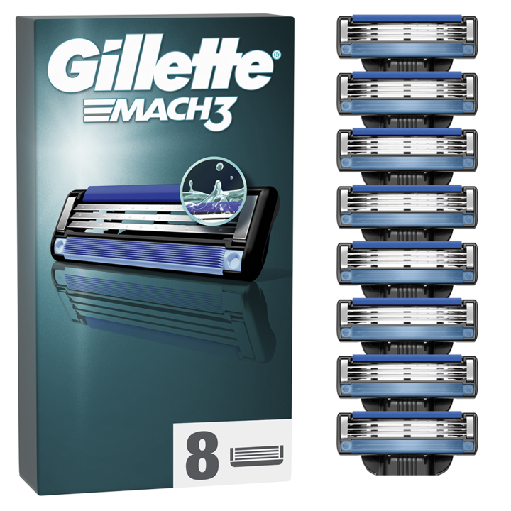 Резерви за самобръсначка Gillette Mach3, 8 броя