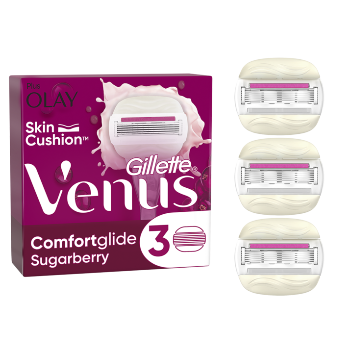 Резерва за самобръсначка Gillette Venus Comfortglide Sugarberry, 3 броя