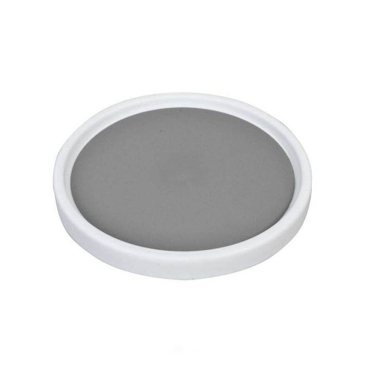 Suport organizator, rotativ, pentru dulap/frigider, alb, 25cm
