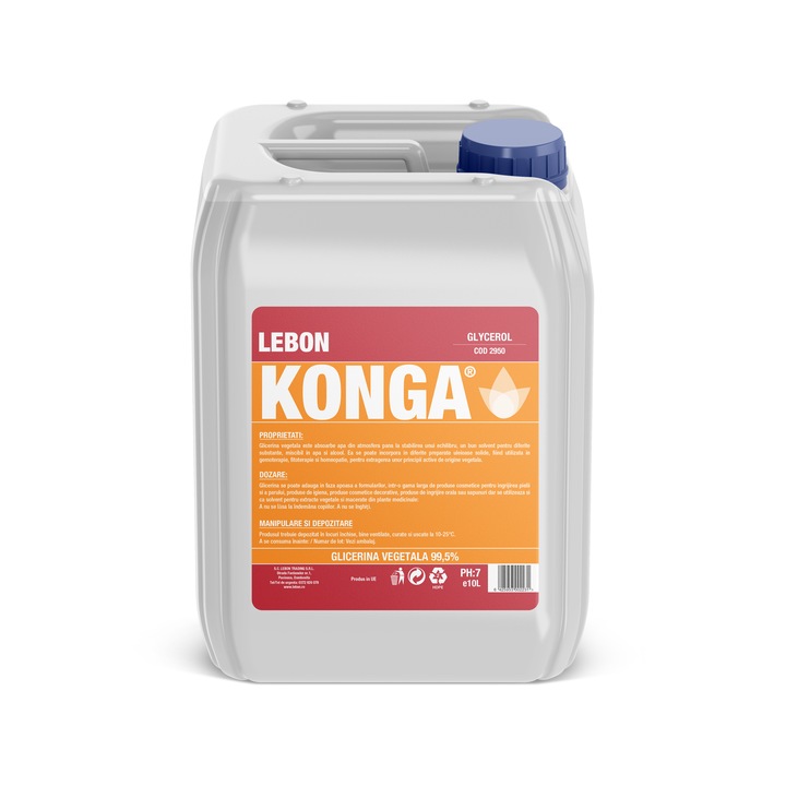 Konga Természetes növényi glicerin 99,5%, 13 kg