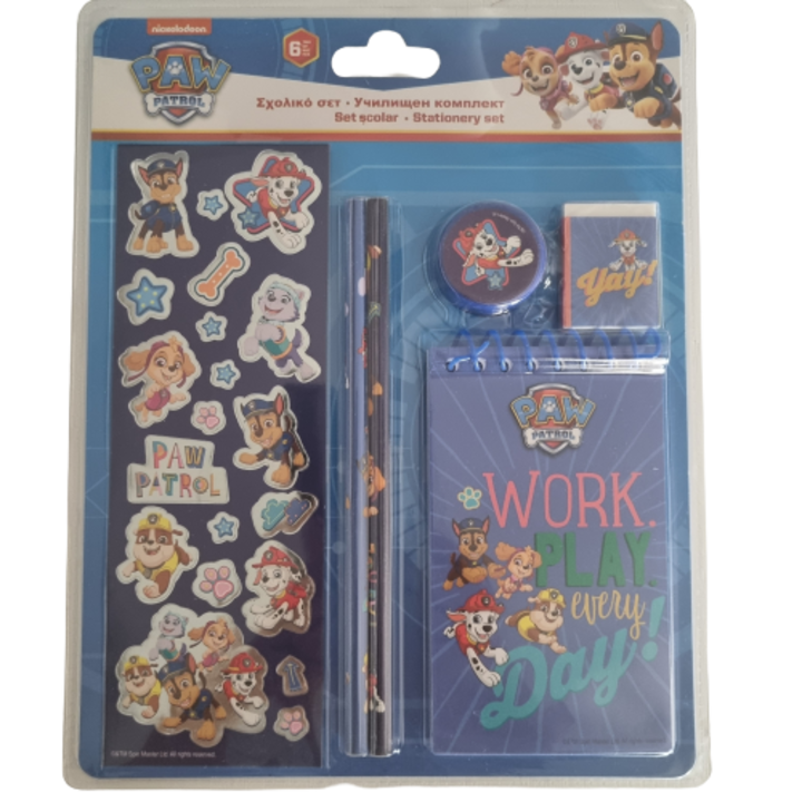 Set scolar, paw patrol, 6 piese
