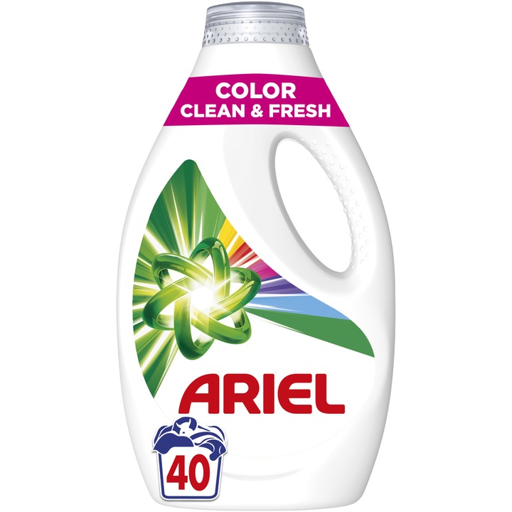 Detergent de rufe lichid Ariel Color Clean & Fresh, 40 spalari, 2L