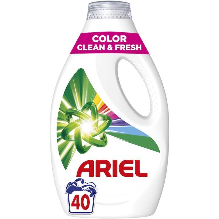 Течен перилен препарат Ariel Color Clean & Fresh, 40 пранета, 2 л