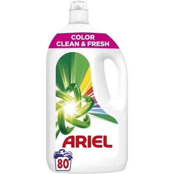 Detergent de rufe lichid Ariel Color Clean & Fresh, 80 spalari, 4L
