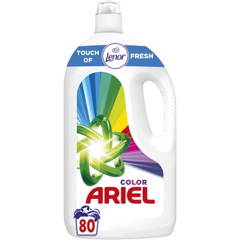 Detergent de rufe lichid Ariel Touch Of Lenor Color, 80 spalari, 4L