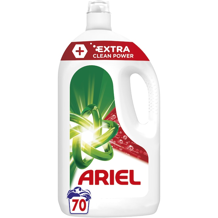 Течен перилен препарат Ariel +Extra Clean Power, 70 пранета, 3.5 л
