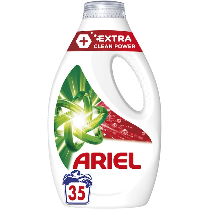 Течен перилен препарат Ariel +Extra Clean Power, 35 пранета, 1.75 л