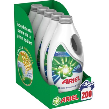 Detergent lichid Ariel Mountain Spring, 200 spalari, 5x2L