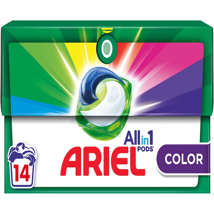 Detergent de rufe capsule Ariel All-in-One PODS Color, 14 spalari