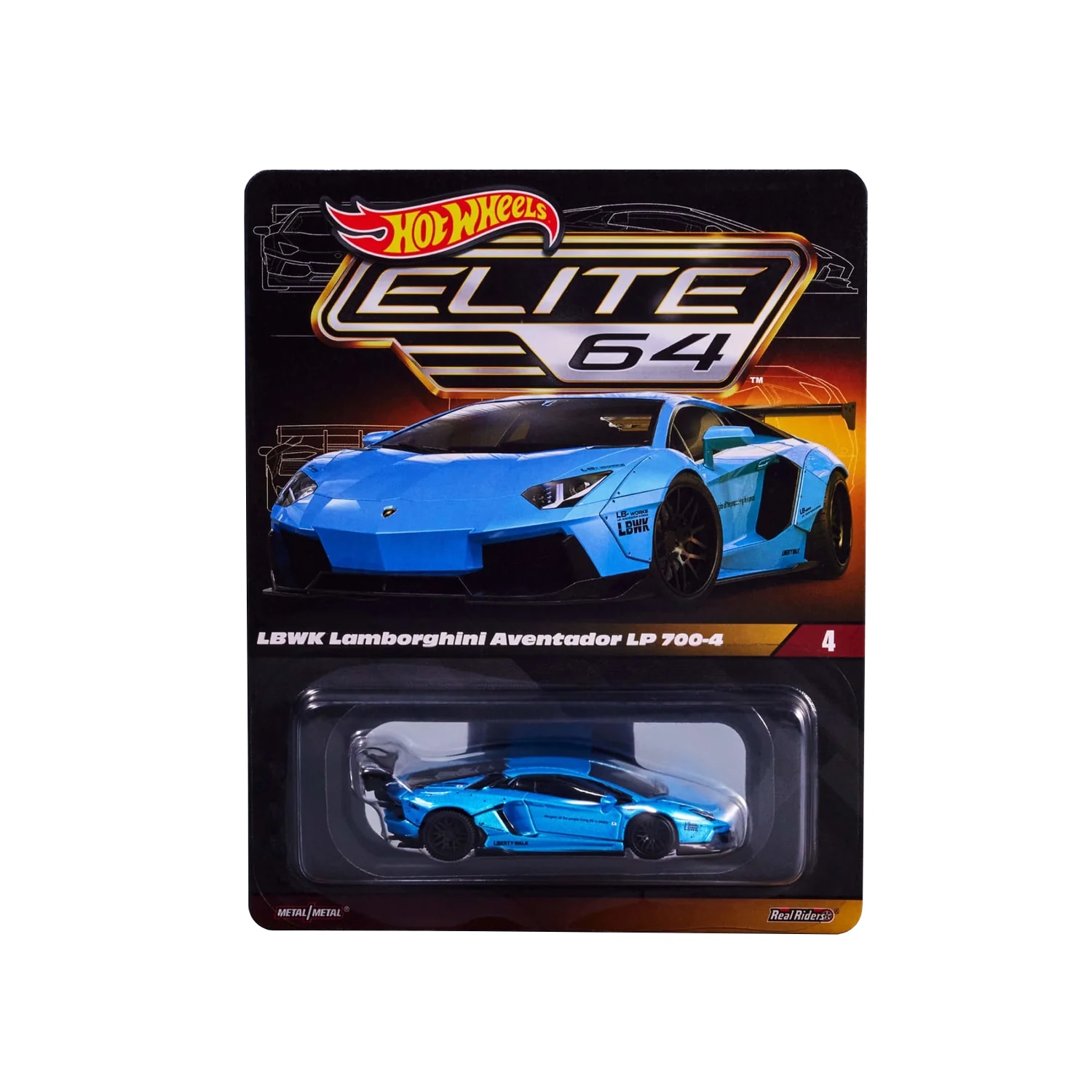 Masinuta Metalica Hot Wheels, LBWK Lamborghini Aventador LP 700-4