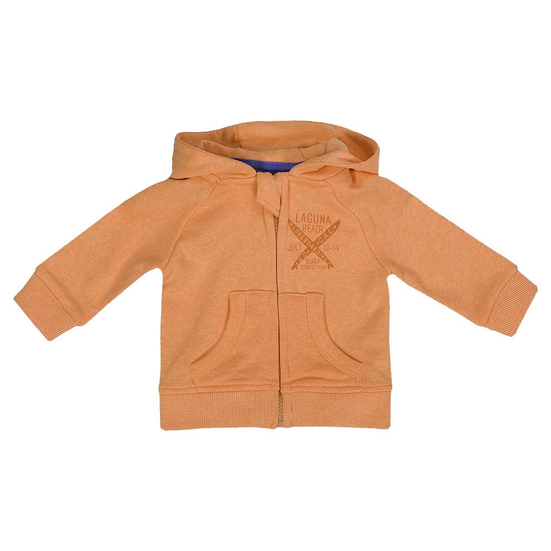 Hanorac Minoti portocaliu pentru bebelusi, 18-24 Luni