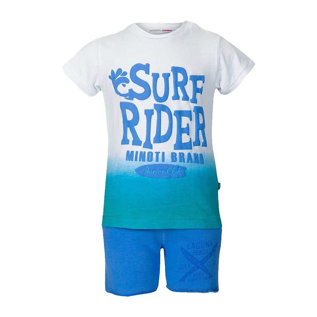 Set doua piese albastru Minoti pentru bebelusi 