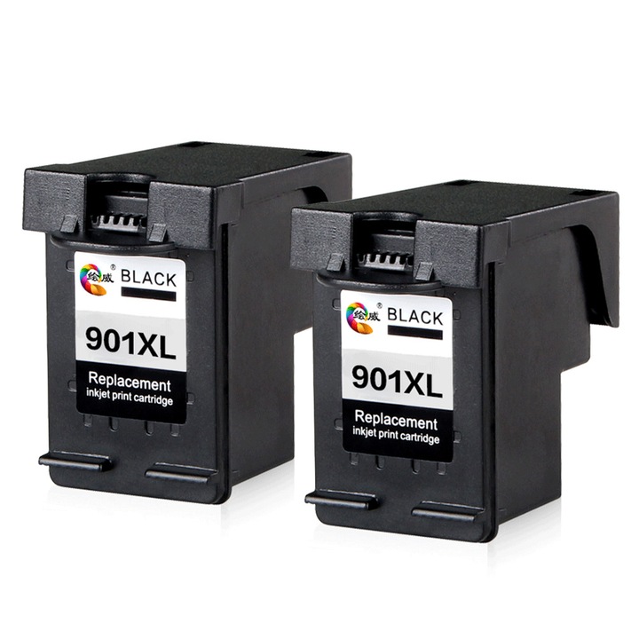HP 901XL,Set 2 BK,Cartus Compatibile HP901XLBK,HP Officejet 4500 J4500 J4524 J4535 J4540 J4550 J4580 J4585 J4600 J4624 J4660 J4680 J4680C G510a G510g G510