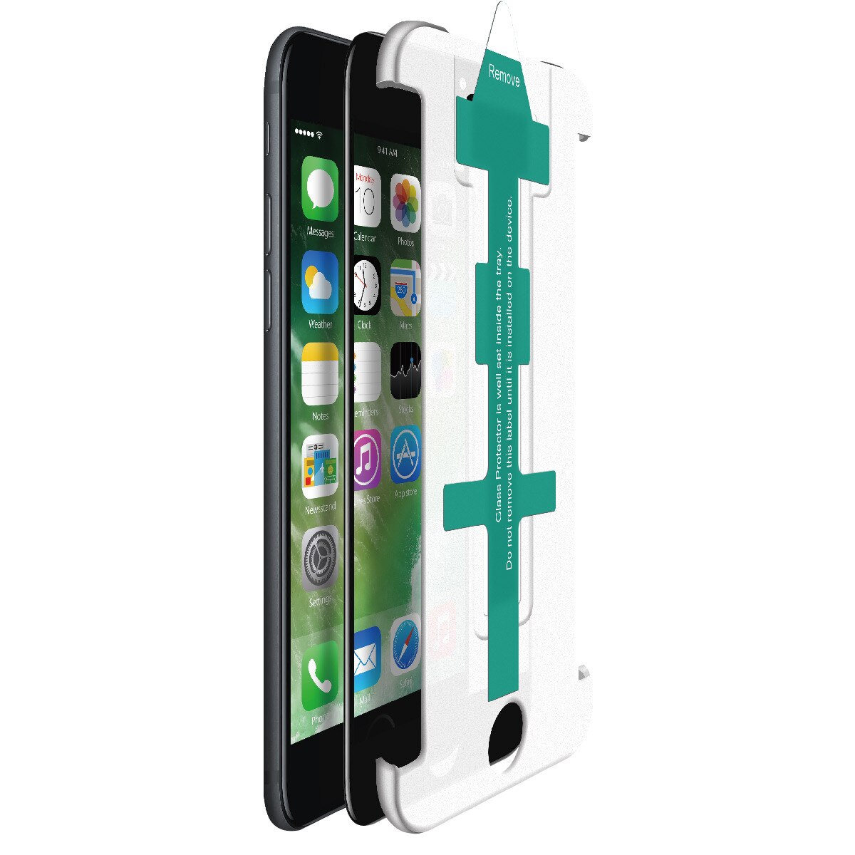 Folie sticla cu aplicator NEVOX NEVOGLASS 3D Apple iPhone 7 Black