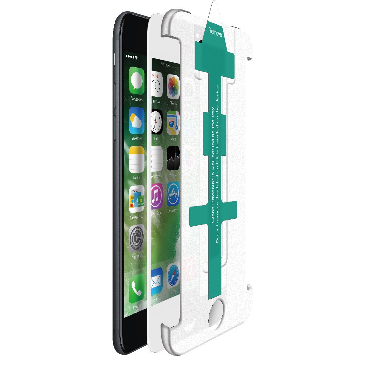 Folie sticla cu aplicator NEVOX NEVOGLASS 3D Apple iPhone 7 White