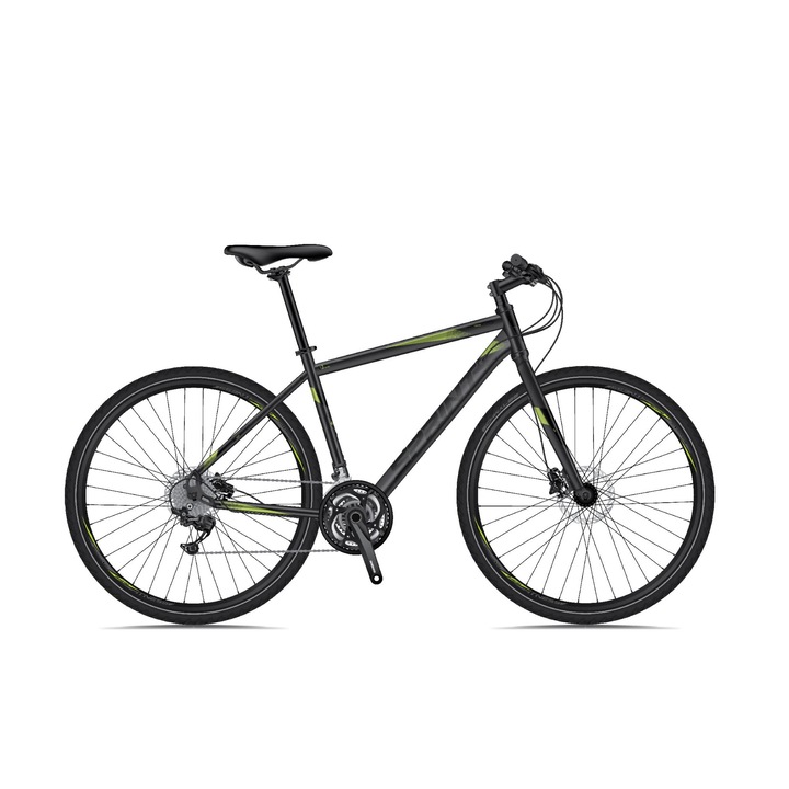 Трекинг велосипед SPRINT SINTERO MAN RIGID 28", 560 мм, Черен/зелен