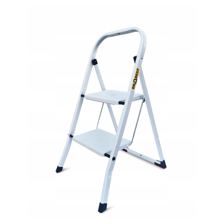 Стълба, Drabest, стомана, 2 нива, 2.47м, до 125 кг