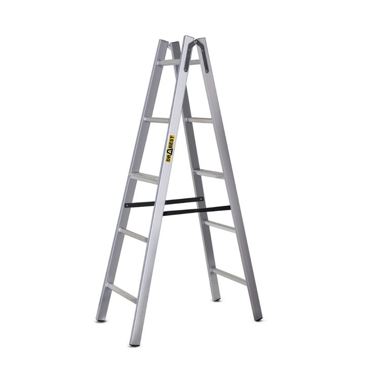Festő létra, Drabest, alumínium, 2x5, 2,87 m, 150 kg-ig
