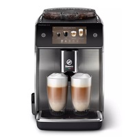Aparat de cafea automat Saeco GranAroma Deluxe SM6685/00, spumator automat de lapte, CoffeeMaestro, WIFI, Negru