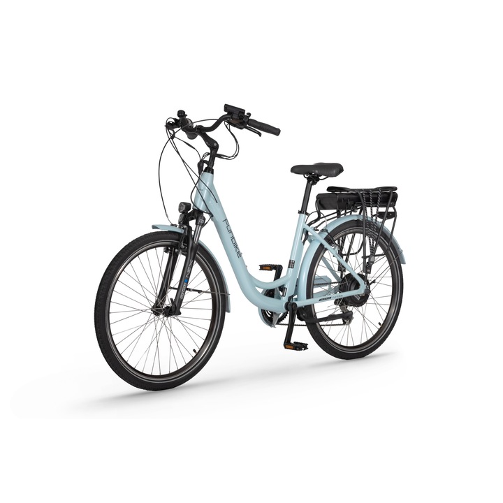 Bicicleta electrica Funbike, Cadru 17", Albastru