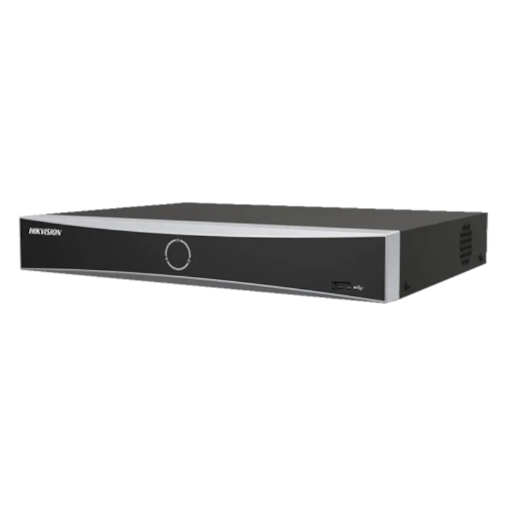 NVR AcuSense 4K, 8 канала, 12MP, 1U, Hikvision DS-7608NXI-K1