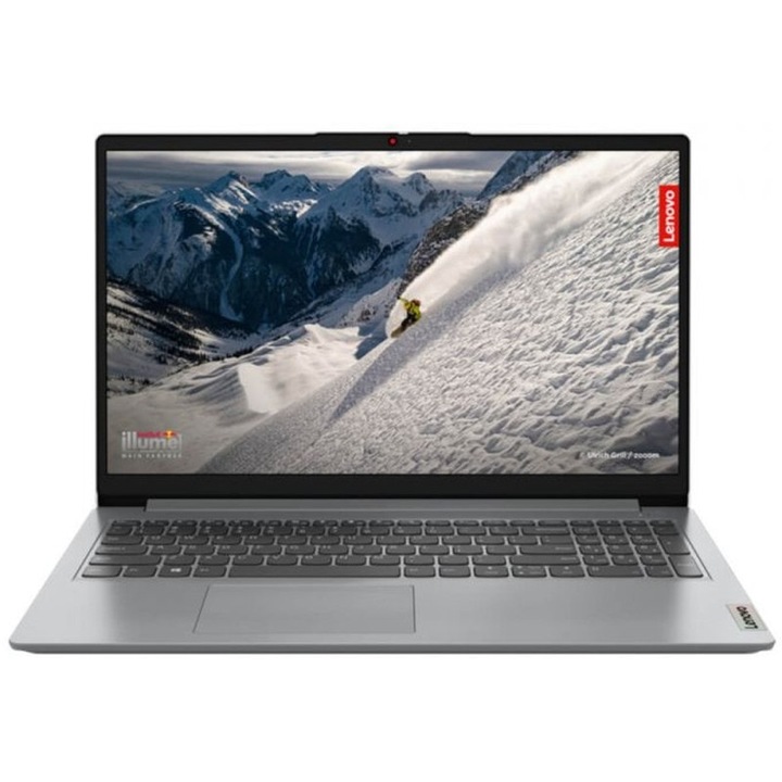 Laptop Lenovo IdeaPad 1 15AMN7 cu procesor AMD Ryzen 5 7520U, 15.6", Full HD, 16GB, 1TB SSD, Windows 11 Pro, Cloud Grey