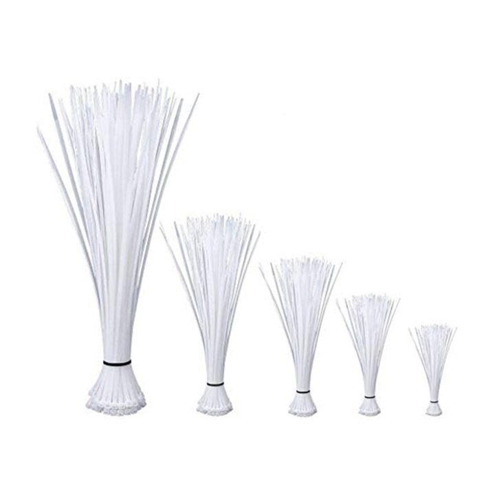 Set 500 legaturi cabluuri, YATOVUR, Nylon, 4/6/8/10/12 inch, Alb