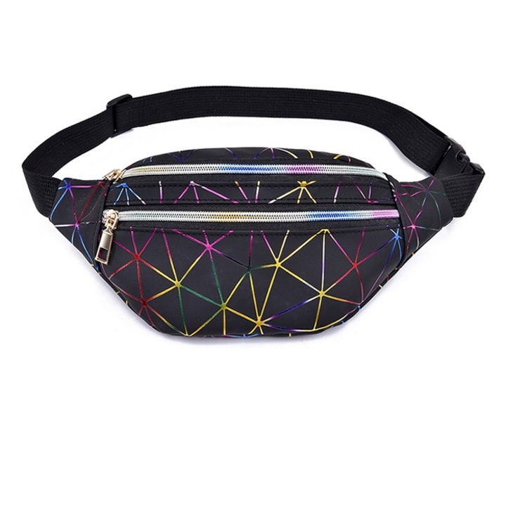 Borseta dama, YATOVUR, Piele ecologica, 30 x 13 x 8 cm, Multicolor